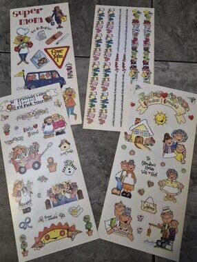 Vintage Sandy Lion Scrapbook Stickers